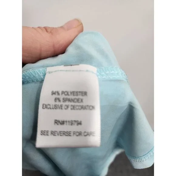 Live And Let Live Womens BOHO Maxi Dress Small Blue Abstract Sleeveless Festival - Picture 6 of 11